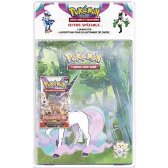 Carte à collectionner Pokémon EV02 Pack Portfolio avec Booster Écarlate et Violet Évolutions à Paldea Modèle aléatoire