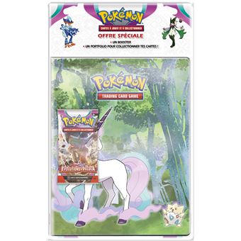 Carte à collectionner Pokémon EV02 Pack Portfolio avec Booster Écarlate et Violet Évolutions à Paldea Modèle aléatoire - 1