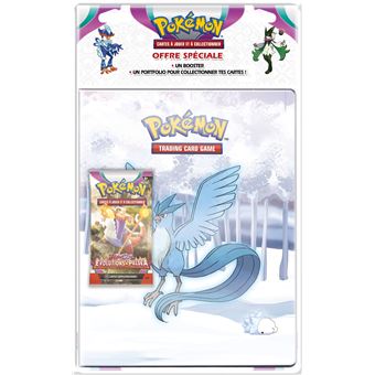 Carte à collectionner Pokémon EV02 Pack Portfolio avec Booster Écarlate et Violet Évolutions à Paldea Modèle aléatoire