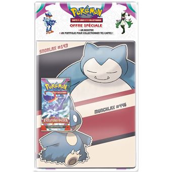 Carte à collectionner Pokémon EV02 Pack Portfolio avec Booster Écarlate et Violet Évolutions à Paldea Modèle aléatoire