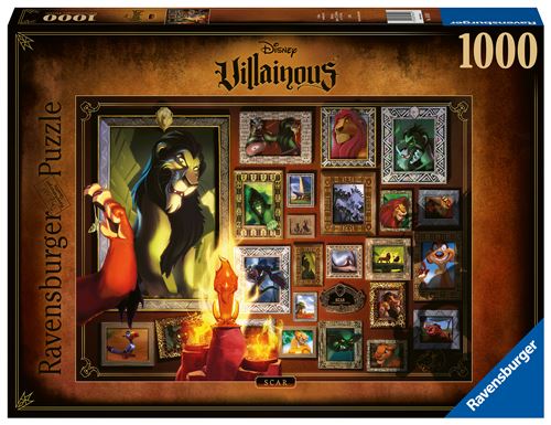 Puzzle 1000 Pièces Ravensburger Disney Villainous Scar
