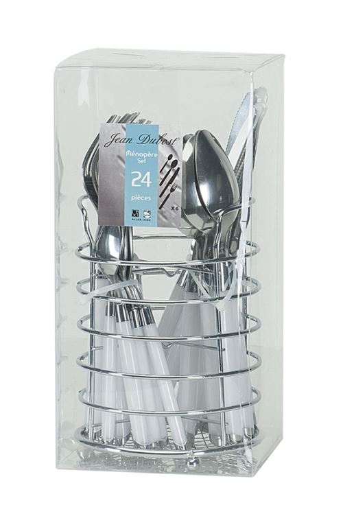 PRADEL MENAGERE ANGLE BITON 24 PIECES BL