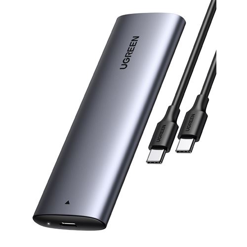 ICY BOX Boitier externe USB-C - NVMe M.2 Type 2280 - USB 3.1 - Gris - Haute performance