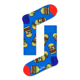 Chaussettes hautes et mi-bas Happy Socks Burger Taille 36-40