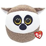 Peluche Ty Squish A Boos Medium Linus Le Lémurien Marron et Blanc