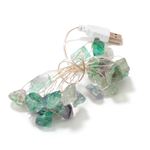 Guirlande lumineuse intérieur en fluorite Vert