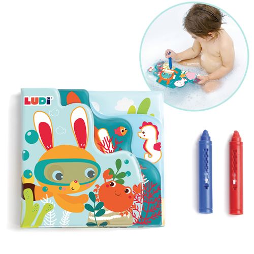 Jeu d'éveil Ludi Livre de bain Coloriage