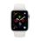 Apple Watch Series 4 44 mm Kast van Zilverkleurig Aluminium, met Wit Sportbandje_1