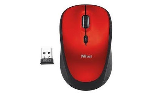 Souris Trust Yvi optique sans fil Rouge