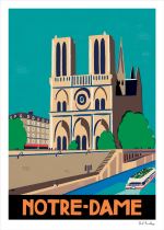 Affiche Notre-Dame Sergeant Paper 30x42cm Edition limitée signée