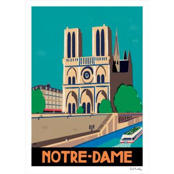 Affiche Notre-Dame Sergeant Paper 30x42cm Edition limitée signée