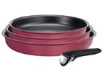 Casserolerie Tefal Ingenio Performance L6849202 4 pièces Rouge Gamay