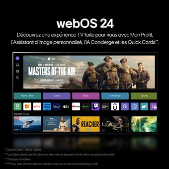 TV QNED LG 98QNED89 248 cm 4K UHD Smart TV 2024 Noir