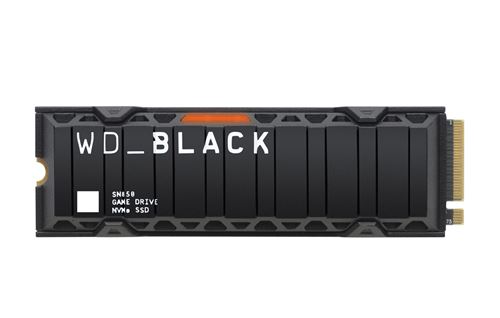 Heatsink WD_BLACK SN850 NVMe - Festplatte - SSD - 1 TB - intern - Schwarz