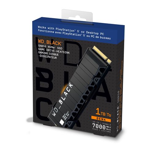 WD Black SN850 NVMe SSD WDBAPZ0010BNC - SSD - 1 TB - intern - M.2