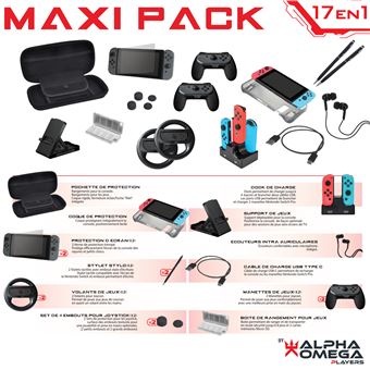 Maxi Pack 17 en 1 Alpha Omega Players pour Nintendo Switch