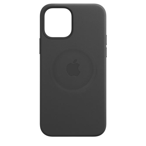 Coque en cuir Apple MagSafe pour iPhone 12 et 12 Pro Noir