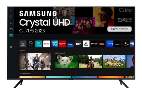 TV Samsung Crystal 50Cu7175U 127 Cm 4K UHD Smart TV Noir