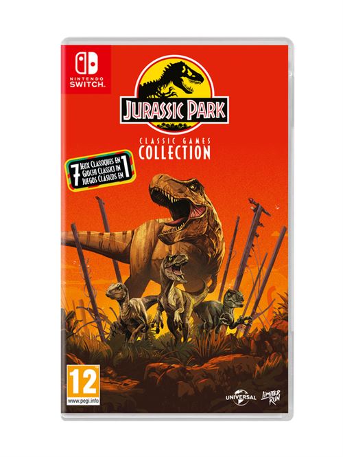Pochette avant du jeu Jurassic Park Classic Games Collection Nintendo Switch
