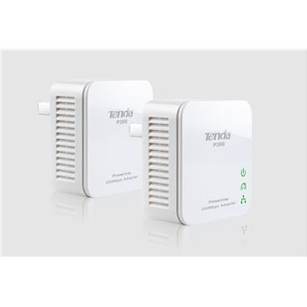 Pack de 2 Kits d'adaptation CPL Tenda P200 200 Mbps Blanc