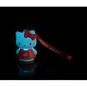 Figurine lumineuse Hello Kitty Teknofun avec dragonne assortie
