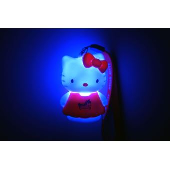 Figurine lumineuse Hello Kitty Teknofun avec dragonne assortie