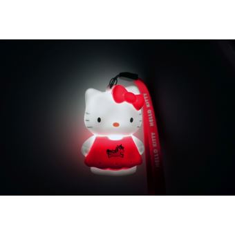 Figurine lumineuse Hello Kitty Teknofun avec dragonne assortie