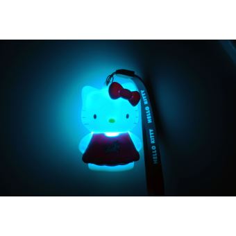 Figurine lumineuse Hello Kitty Teknofun avec dragonne assortie