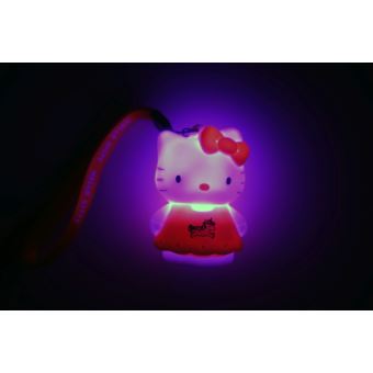 Figurine lumineuse Hello Kitty Teknofun avec dragonne assortie