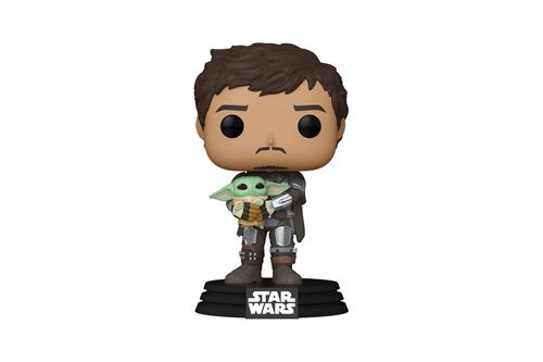 Figurine Funko Pop Star Wars Mandalorian Mando Holding Child