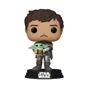 Figurine Funko Pop Star Wars Mandalorian Mando Holding Child