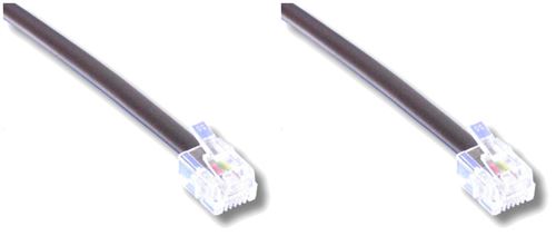 Câble réseau Ethernet RJ-11 Lineaire 1.5m Noir