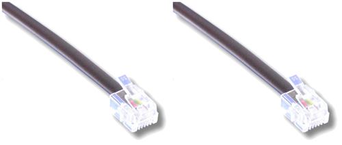 Câble réseau Ethernet RJ-11 Lineaire 1.5m Noir