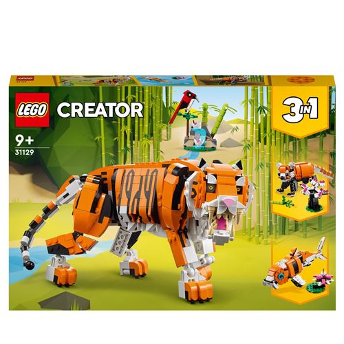 Lego Creator 3 en 1 Sa Majesté Le Tigre 31129 Lego La Boîte - vue 4