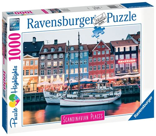 Puzzle 1000 pièces Ravensburger Copenhague Danemark Puzzle 1000 pièces Ravensburger Copenhague Danemark