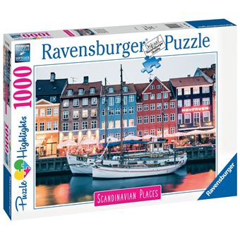Puzzle 1000 pièces Ravensburger Copenhague Danemark