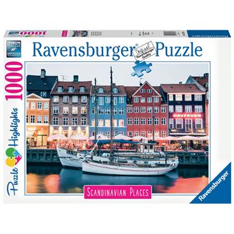 Puzzle 1000 pièces Ravensburger Copenhague Danemark