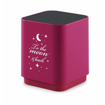 Enceinte lumineuse sans fil Bluetooth BigBen Connected BT19 To the moon and back Rose