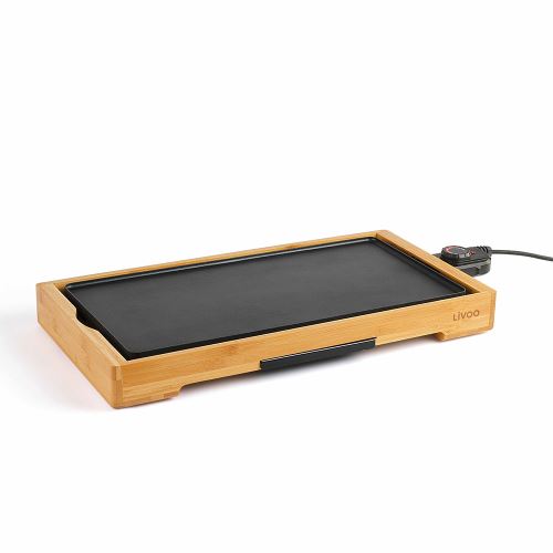 Plancha Gril Bambou Livoo DOC202 2200 W Noir