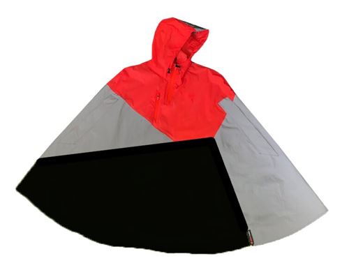 Veste Vélo réfléchissante réversible Urban Circus Cape Noire et Rouge Taille 2
