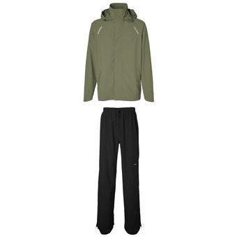 Ensemble de pluie unisexe Basil Hoga Taille S Vert et Noir