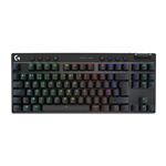 Clavier Gaming mécanique sans fil Azerty Logitech G PRO X TKL Lightspeed Noir