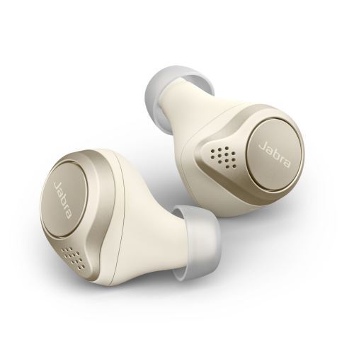 Jabra Elite 75t - Werkelijk draadloze koptelefoon met micro - inwendig - Bluetooth - ruisisolatie - goudbeige
