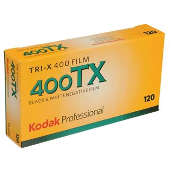 Pack de 5 pellicules Kodak Tri-X 400 iso Noir et Blanc 120 - Pellicule -  Achat & prix
