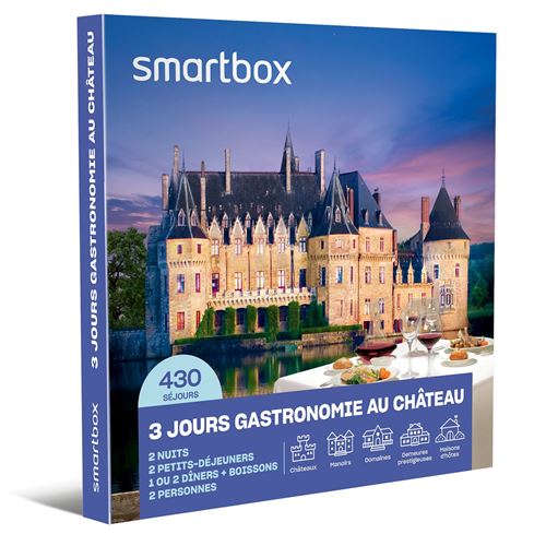 Coffret cadeau SmartBox 3 jours gastronomie au château