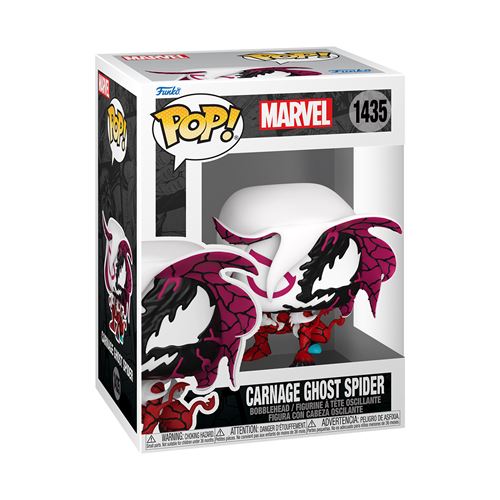 Funko Blanc Figurine Marvel Pop! Carnageized - Ghost Spider - Image 6