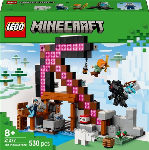 LEGO Minecraft La Mine en Forme de Pioche 21277 - vue 2