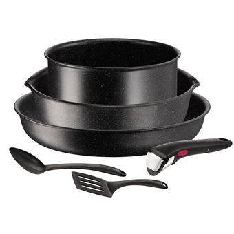 Tefal Pannenset Ingenio Black Stone 6st - Bestel nu, morgen in huis