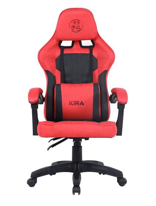 Siège gaming Kira Tsukamaki tissu Rouge