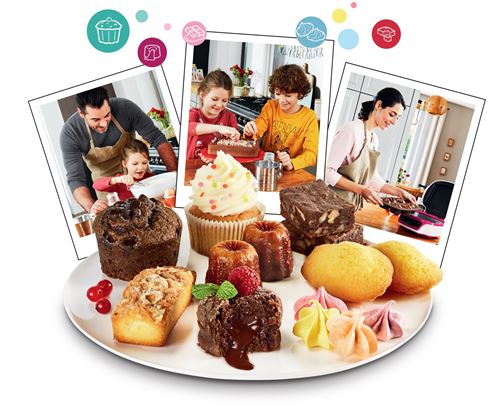 Machine A Gateaux Tefal Cake Factory Kd 1100 W Blanc Et Rose Achat Prix Fnac